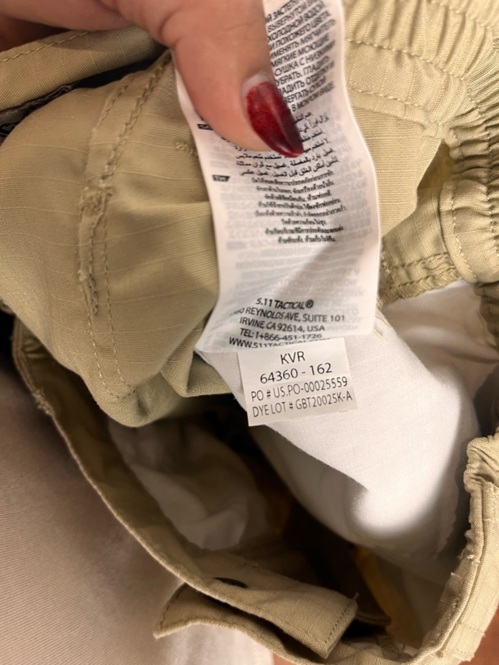 5.11 Tactical women’s Tan Cargo Pants size 12 Utility outdoors streetwear - Picture 8 of 8